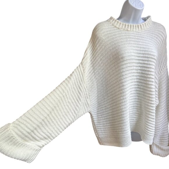 ✨3 for $18✨ ASOS Oversized Tall Large Cream Knitted Sweater - Picture 2 of 7